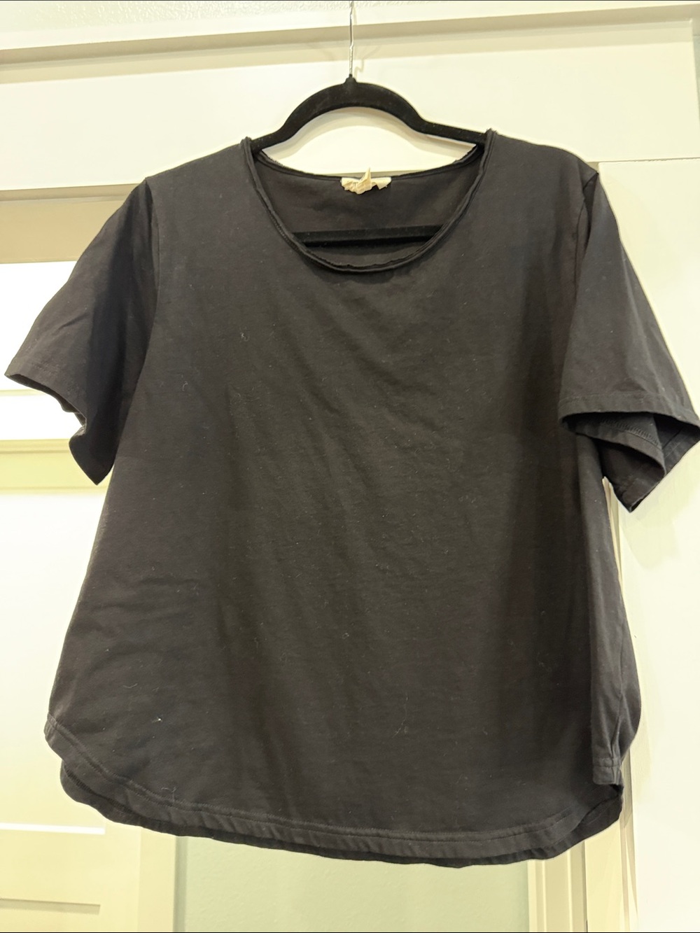 Classic Black Short Sleeve Tee for Women